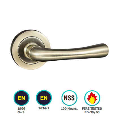 BAMBURGH LEVER ON ROUND ROSE