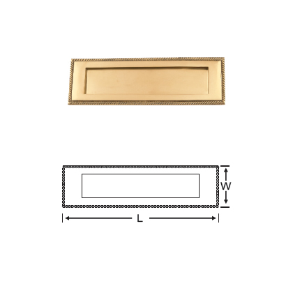 BRASS GEORGIAN LETTER PLATE