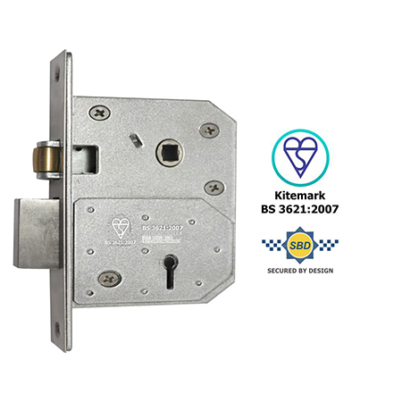 BS 3621 5 LEVER ROLLER SASH LOCK (AS 3K74)
