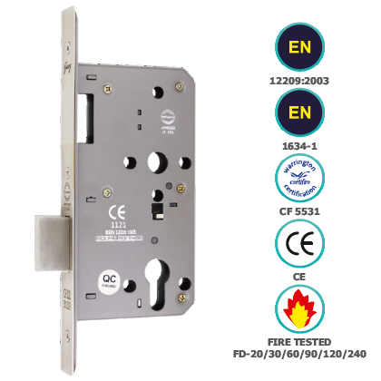 CE EURO PROFILE DEAD BOLT ONLY IN LOCK BODY DOUBLE THROW (85MM CENTRE)