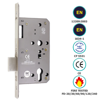 CE EURO PROFILE DEAD BOLT ONLY IN LOCK BODY SINGLE THROW (72 MM CENTRE)
