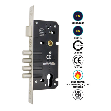 EURO PROFILE CYLINDER 4 BULLET LOCK BODY