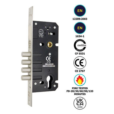 EURO PROFILE CYLINDER 4 BULLET LOCK BODY