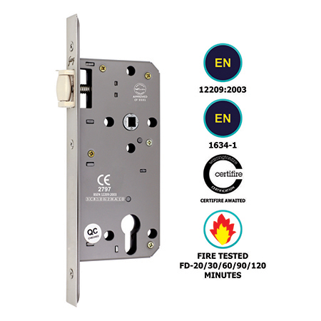 EURO PROFILE ROLLER LATCH IN LOCK BODY