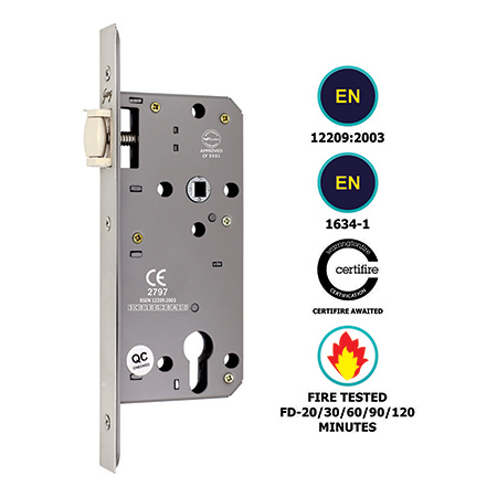 EURO PROFILE ROLLER LATCH IN LOCK BODY