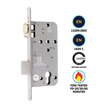 EURO PROFILE ROLLER LOCK BODY DOUBLE THROW (85MM CENTRE)