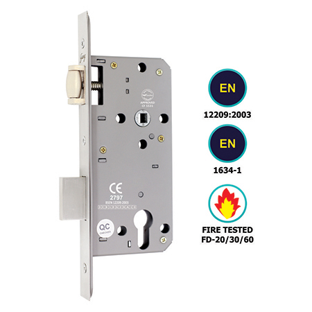 EURO PROFILE ROLLER LOCK BODY SINGLE THROW (85MM CENTRE)