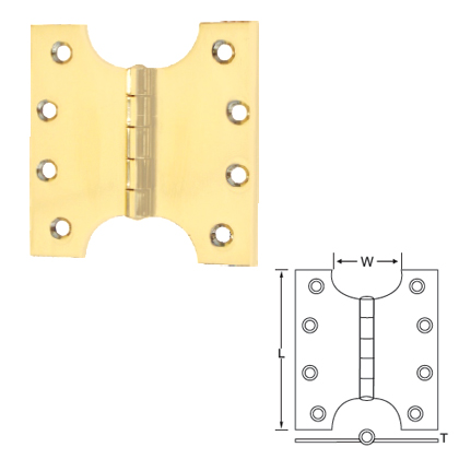 MILD STEEL HALF ROUND PARLIAMENT HINGES