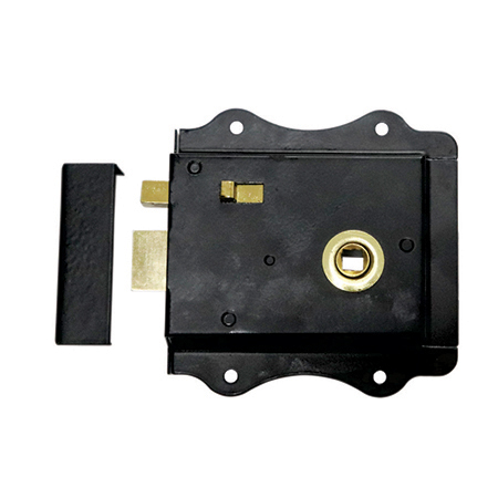 ORNAMENTAL RIM LATCH LOCK