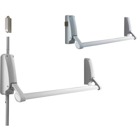 Rebated Double Door Panic Bar Set With Vertical Pullman Latch (PBRD0201)