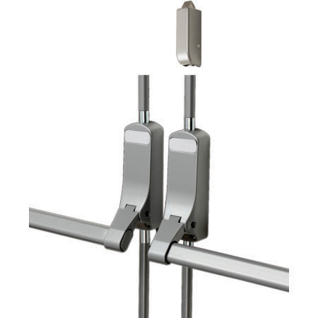 Rebated Double Door Panic Bar Set with Vertical Pullman Latch