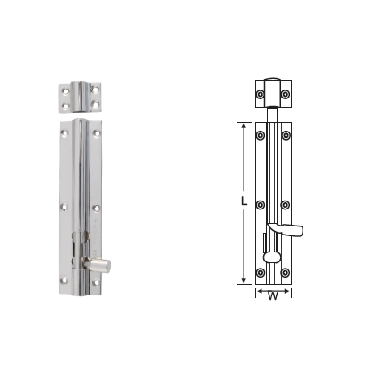 STAINLESS STEEL TOWER BOLT