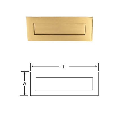 VICTORIAN BRASS LETTER PLATE