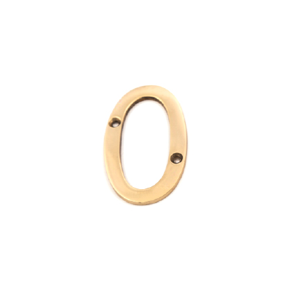 VICTORIAN BRASS NUMERALS 3